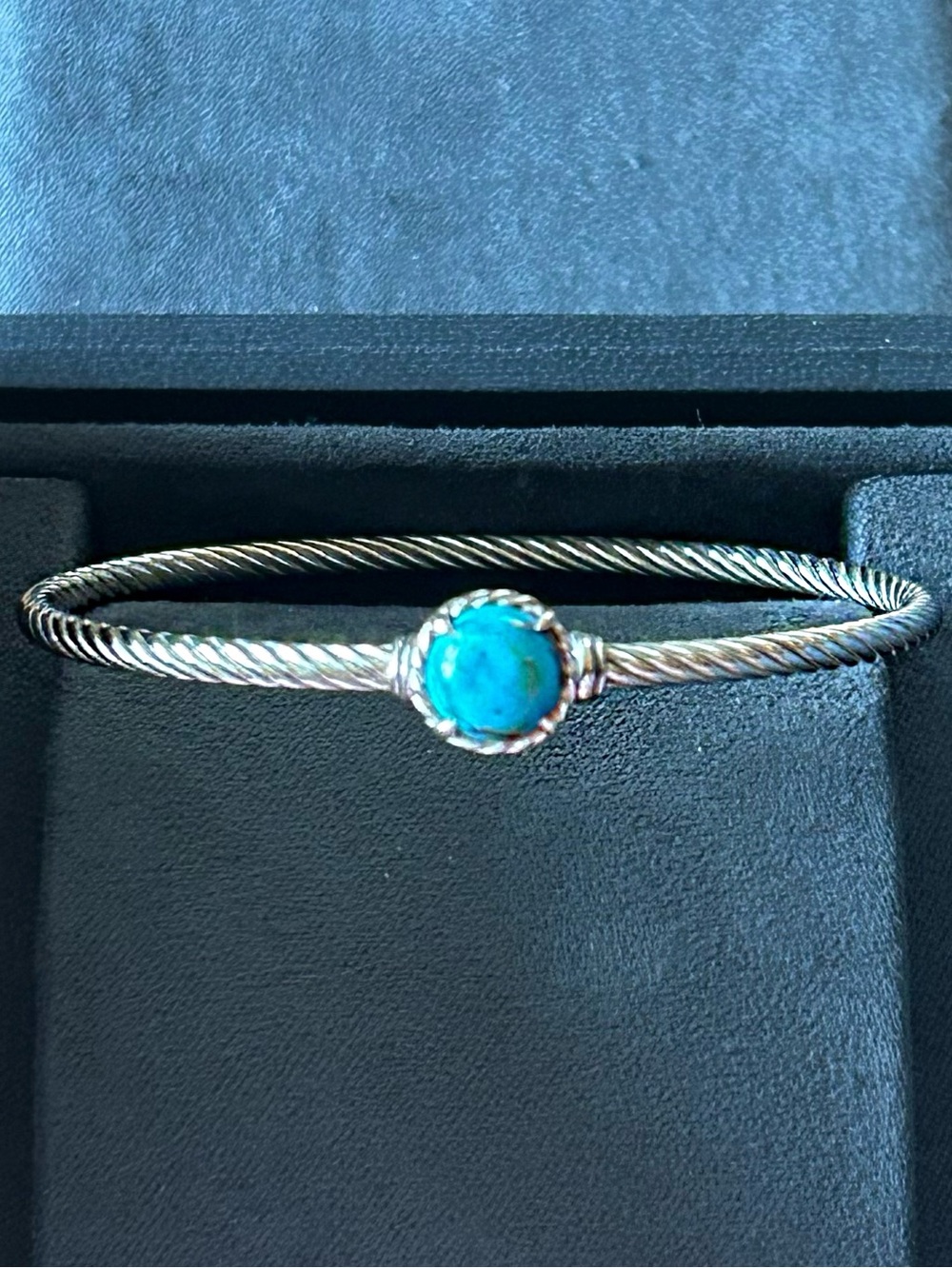 David Yurman Petite Châtelaine Turquoise Sterling Silver Bracelet